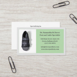 Boot Kirurgisk foot Doktor Podiatry Podiatrist Pod Visitkort