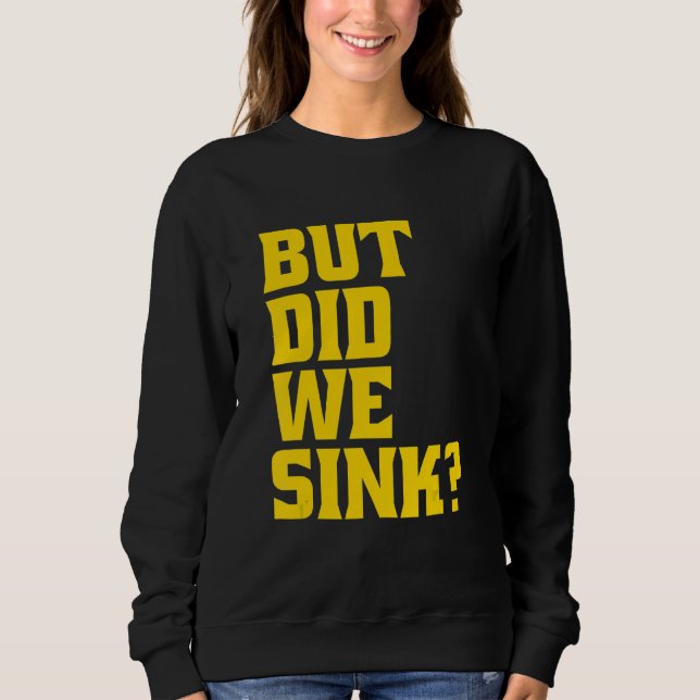 Boot, men har vi sjunkit Pontoon kapten T Shirt (Framsida)