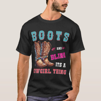 Boot och bling av Westerna rådet i sak T Shirt