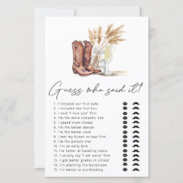 Boot och Bubly Gissa vem som sa Möhippa Game