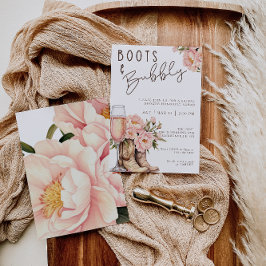 Boot och Bubly Inbjudningskort för möhippan