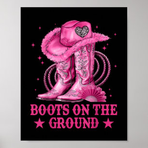 Boot på Ground Boot Cowboy Western Cowgirl Me Poster