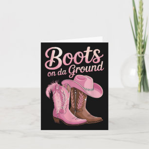 Boot på marken, Cowgirl Line Dance, Boot Cowb Kort