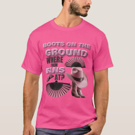 BOOT PÅ MARKEN (ROSA) T SHIRT