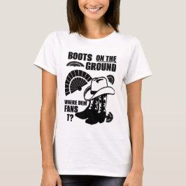 Boot på marken (svart) t shirt