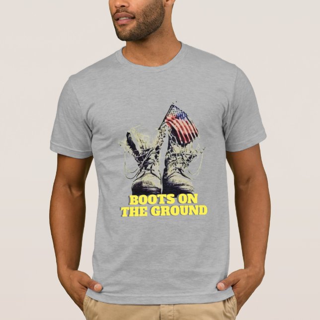 Boot på marken t shirt (Framsida)