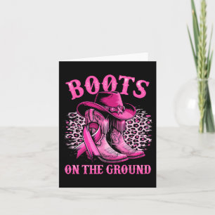 Boot på marken - Western bröstcancer Kort