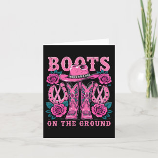 Boot på markens Rosa Western Cowgirl Breast Ca Kort