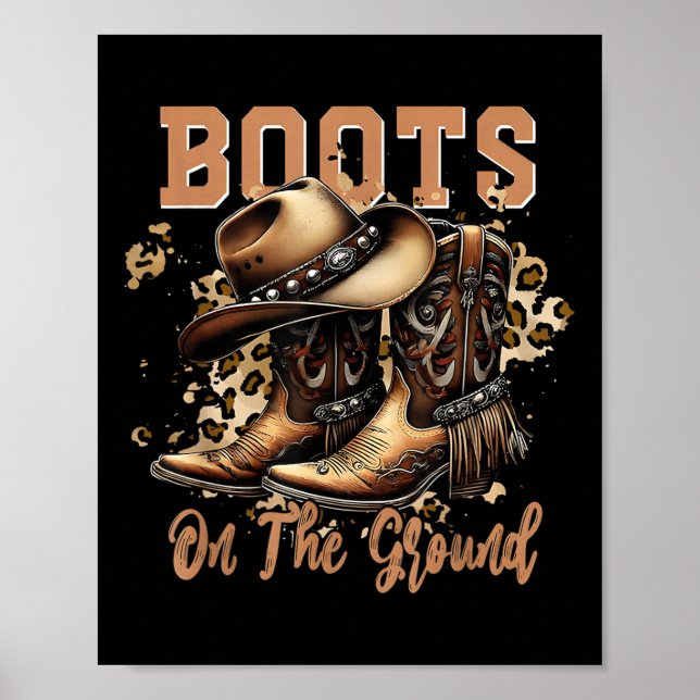 Boot på markfridens Boot Cowboys Western Cowgirl _ Poster (Framsidan)