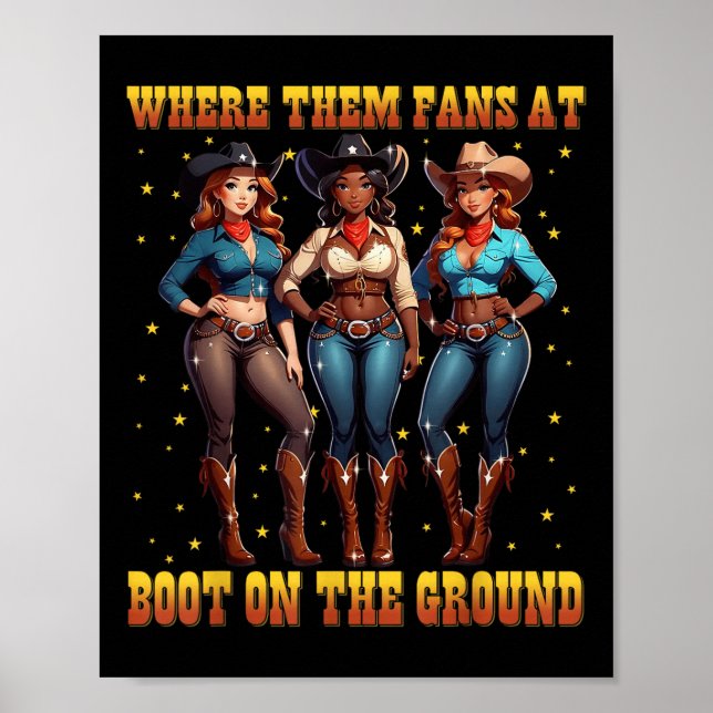 Boot på marktusflickan Western där Poster (Framsidan)