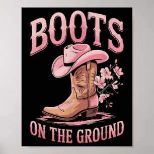 Boot på marktusflickan Western där Poster