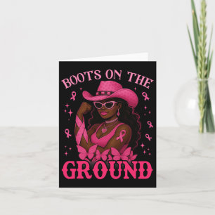 Boot på Rosa Cowgirl Breast Cancer Wes Kort