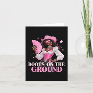 Boot på Rosa Cowgirl Breast Cancer Wes Kort