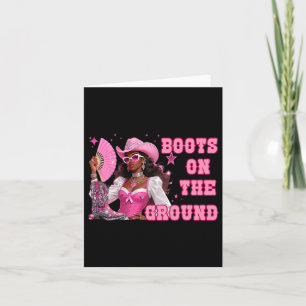 Boot på Rosa Cowgirl Breast Cancer Wes Kort