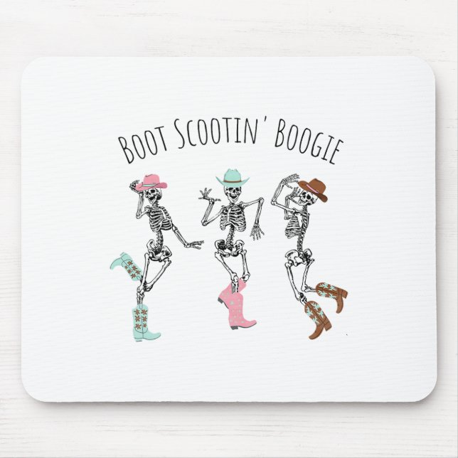 Boot Scootin Boogie Skeletons Dancing Western Hall Musmatta (Framsidan)