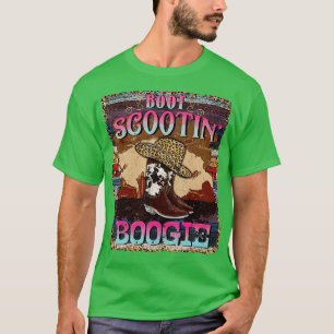 Boot Scootin Boogie Westerna Cowtjejer CowboyBoots T Shirt