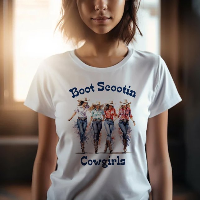 Boot Scootin Cowtjejer T-Shirt (Skapare uppladdad)
