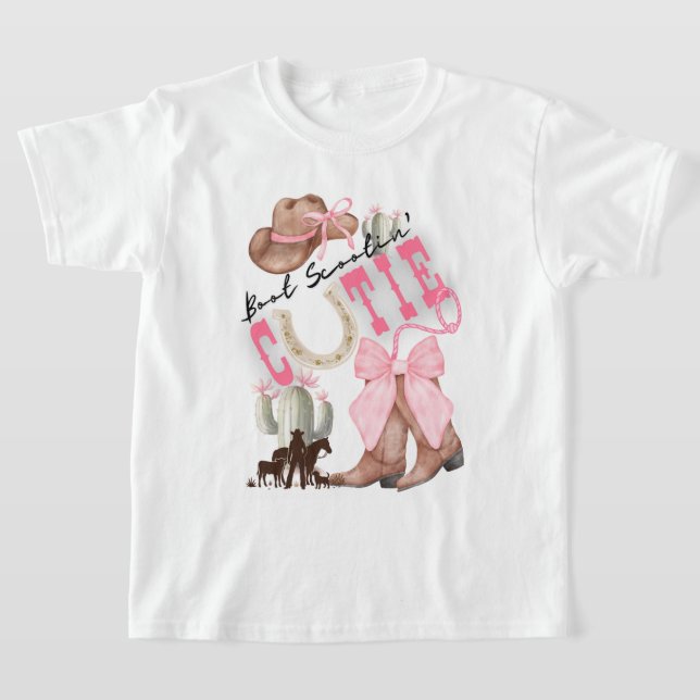 Boot Scootin' Cutie T Shirt (Laydown)