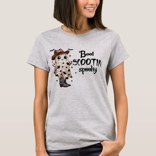 Boot Scootin Spooky T Shirt (Framsida)