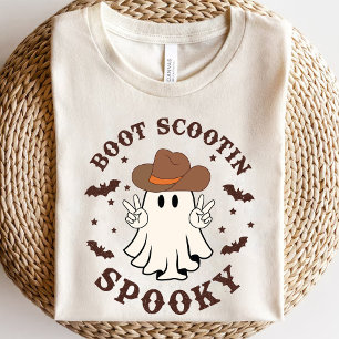 Boot Scootin Spooky Western Ghost Halloween T Shirt