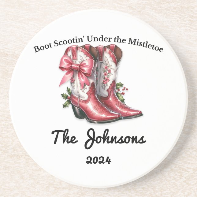 Boot Scootin' under Mistletoe Underlägg (Framsidan)