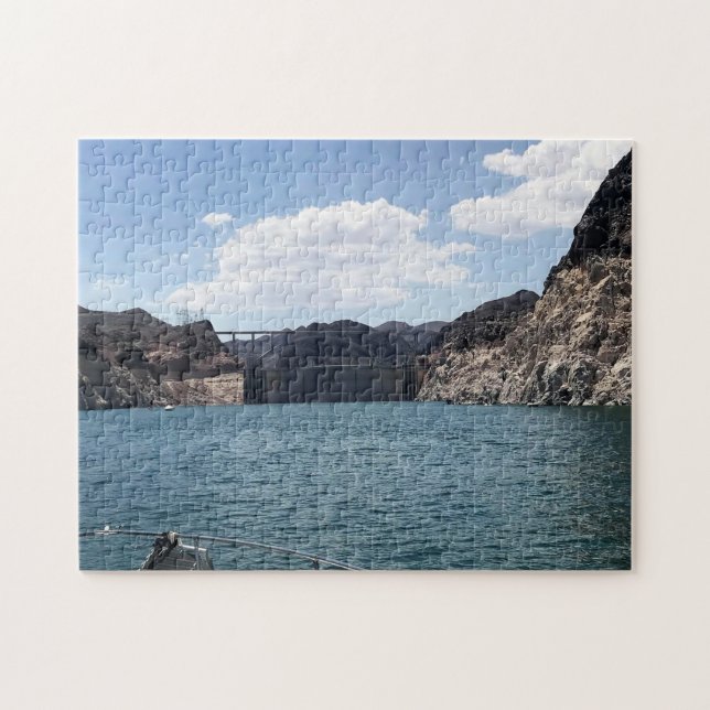 Boot Sjö Mead Hoover Dam Puzzle Pussel (Horisontell)