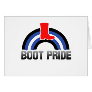 Boot Stolthet Hälsningskort