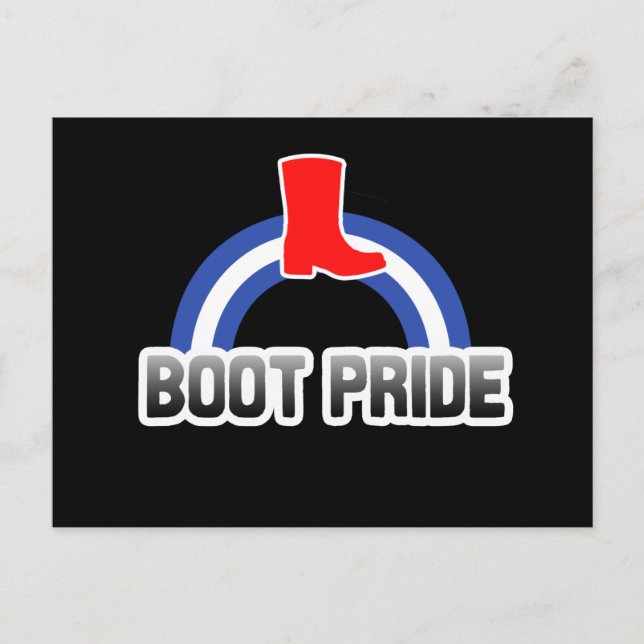 Boot Stolthet Vykort (Framsida)