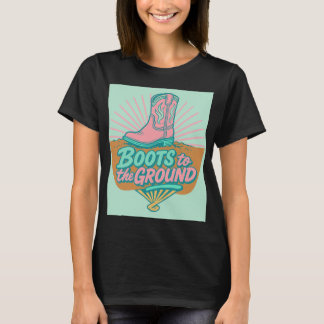 Boot till marken - Retro Cowgirl Vibes T-Shirt