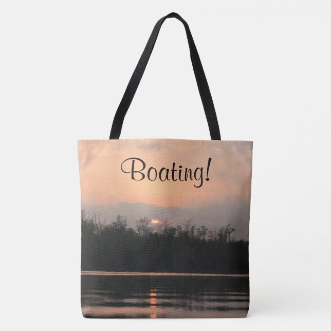 Boot Tote Bag Tygkasse (Framsida)