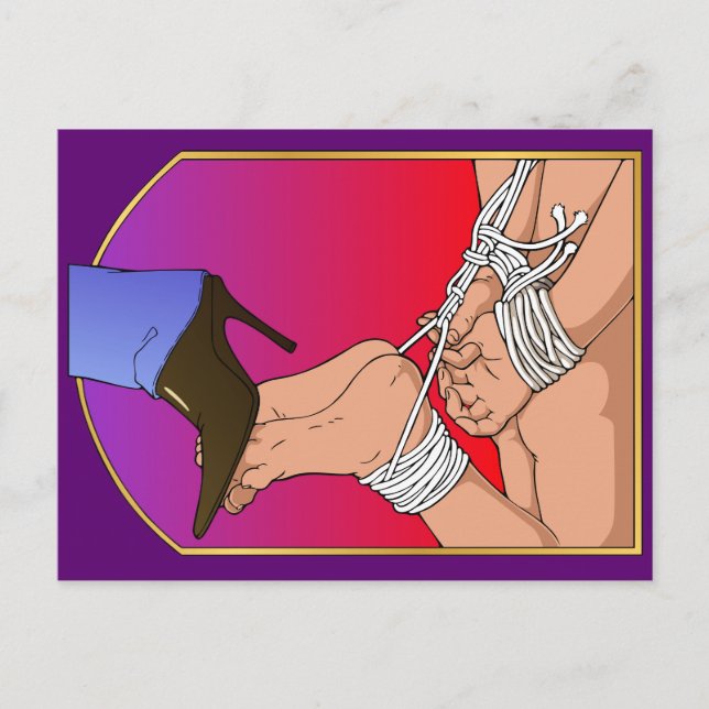 Boot-vykort för dam vykort (Framsida)