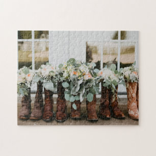 Booter och blommor pussel