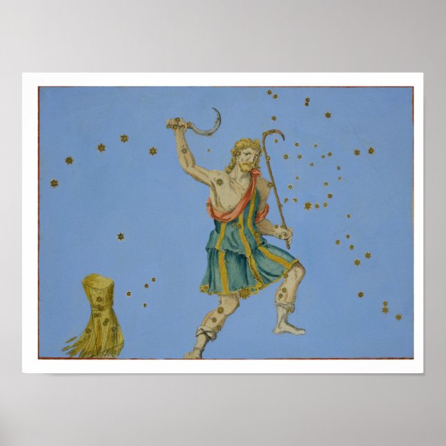 Bootes konstellation, från "Uranometria" av Joh Poster (Framsidan)