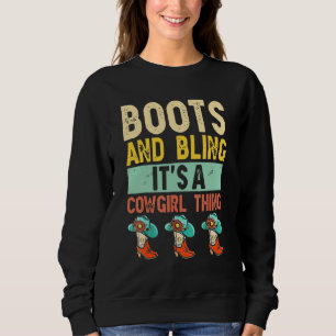 Bootes och det är en Cowgirl Sak Rodeo Hat-uppfödn T Shirt