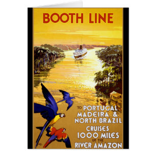Booth Line till Portugal Madeira Hälsningskort