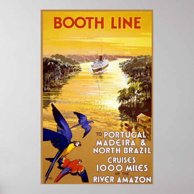 Booth Line till Portugal Madeira Poster (Framsidan)