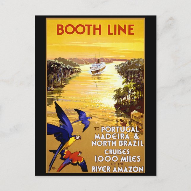 Booth Line till Portugal Madeira Vykort (Framsida)