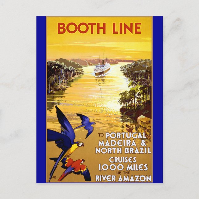 Booth Line till Portugal Madeira Vykort (Framsida)