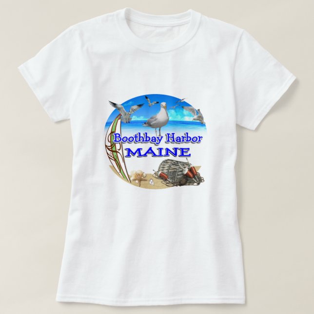 Boothbay hamn t shirt (Design framsida)