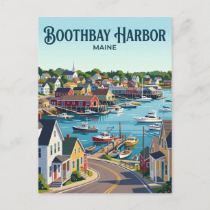 Boothbay Harbor USA blir Vykort