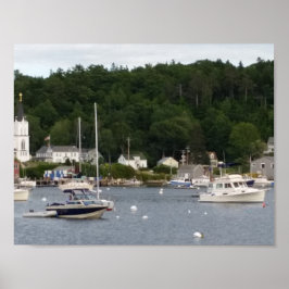 Boothbay Harbour 11 x 8,5 tum Poster Pappert (proj