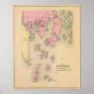 Boothbay närgränsande öar poster