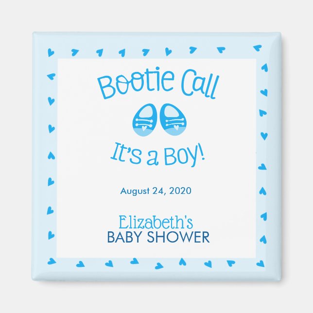 Bootie Call Blue Pojke Shower Magnet (Framsidan)