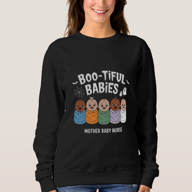 Bootiful Babies Mamma Barn Sjuksköterska Halloween T Shirt (Framsida)