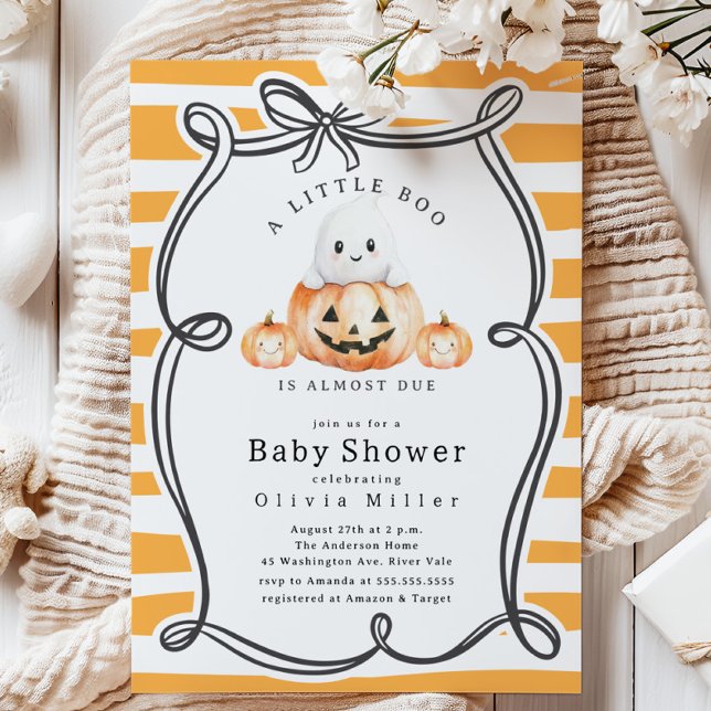 Bootiful Beginnings Baby Shower Inbjudningar (Skapare uppladdad)