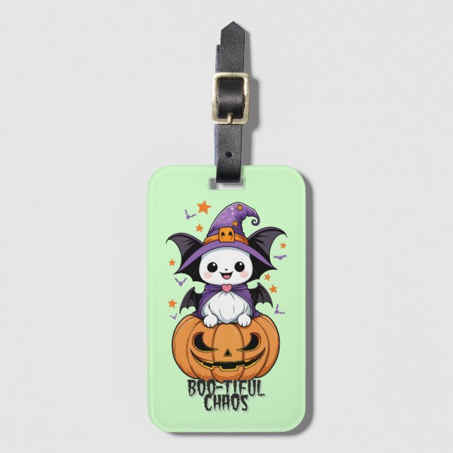 Bootiful Chaos | Fladdermus, hattar och pumpor Bagagebricka (Framsida vertikal)