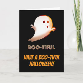 Bootiful Cute Ghost Halloween Kort