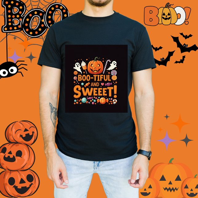 Bootiful Family Matching Halloween Manar-shirt T Shirt (Boo tiful boo crew, family matching Halloween outfit for fathers )