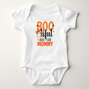Bootiful Flicka First Halloween Baby Bodykostydräk T Shirt