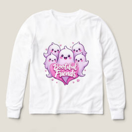 Bootiful Friends Kawaii Ghost Halloween T Shirt